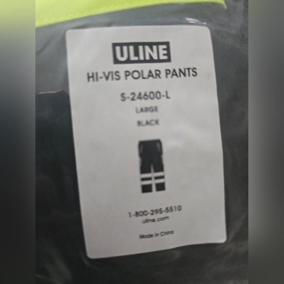 ULINE Class 3 Hi-Vis Insulated Work Pants L - Picture 10 of 12